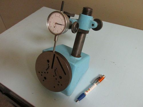 TEST STAND FOR DIAL INDICATORS, HEAVY CAST BASE.