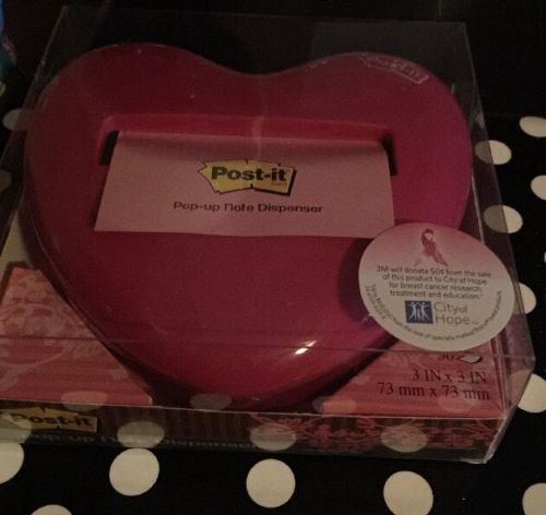 Post-It Note Pink Heart Dispenser and Help Support Breast Cancer Research