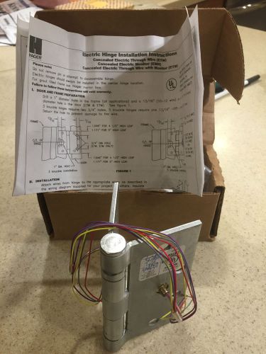 HAGER ELECTRIC BB1279 TRANSFER HINGE 4 WIRE 4.5&#034; X 4.5&#034; BALL BEARING