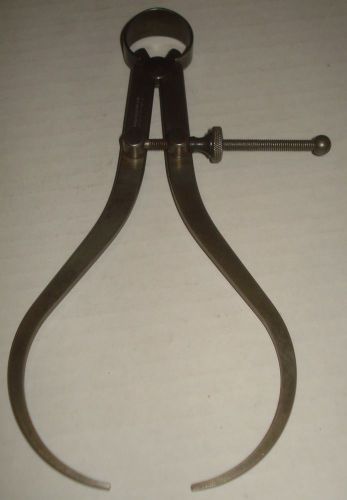 VINTAGE UNION TOOL CO. 6 IN SPRING-TYPE OUTSIDE CALIPERS W/ FLAT LEGS
