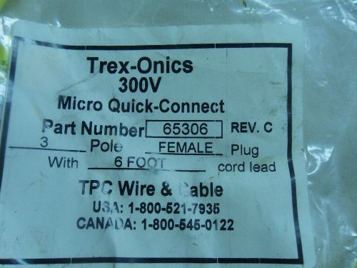 (N1-3) 1 NEW TREXONICS 65306 MICRO QUICK CONNECT