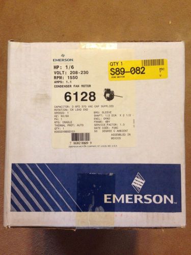 Emerson 6128 1/6HP 208/230 volt 1550 Rpm cw
