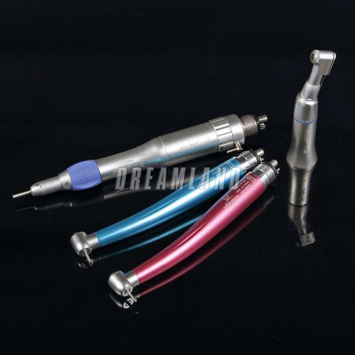 2pc dental high speed handpiece 4 hole + inner water contra angle kit ept-4 usaa for sale