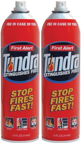 Fire Extinguisher Aerosol Spray Cans Twin Pack Fights Paper Wood &amp; Electric Fire