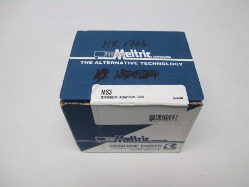 NEW MELTRIC MS3 STRAIGHT ADAPTOR 30A PLUG &amp; RECEPTACLE D361402