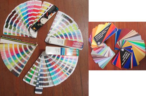 Lot of 6 Pantone Swatch Color Formula Guide Books &amp; Selectors
