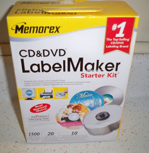 New CD and DVD label maker starter kit Memorex