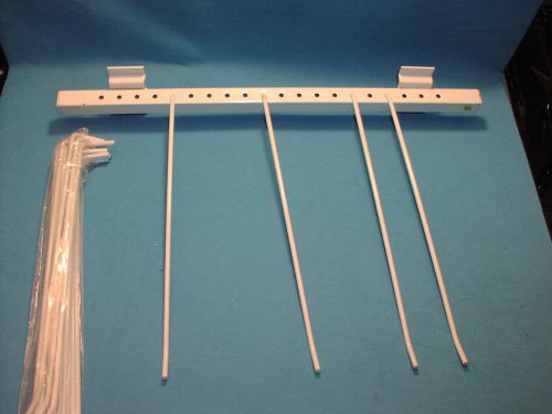 Slatwall Garden Flag Display 18 Hooks for 12&#034; Wide Flags