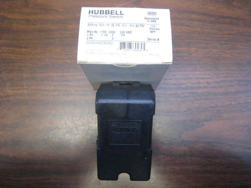 HUBBELL / FURNAS 69WA4Z4060 PRESSURE SWITCH 230V 1/4&#034; FEMALE NPT NEW