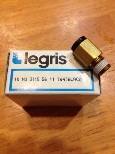 10pc 1/4 od x 1/8 npt push to connect fittings legris 3115-56-11 brass for sale