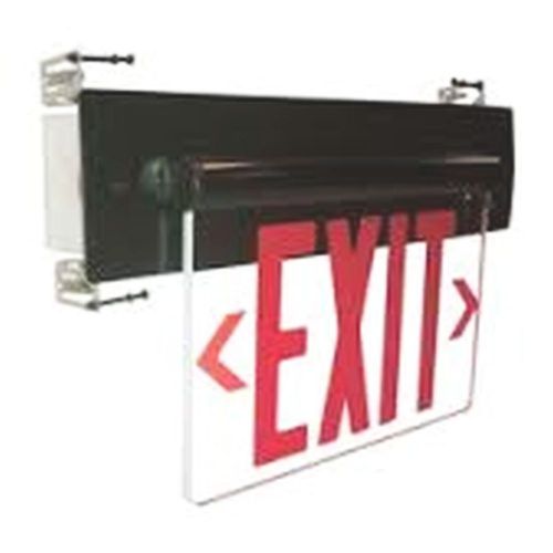 NaviLite Recessed Mount Edge LED Red 6&#034; Letters Exit Sign NNXECRA1RWH