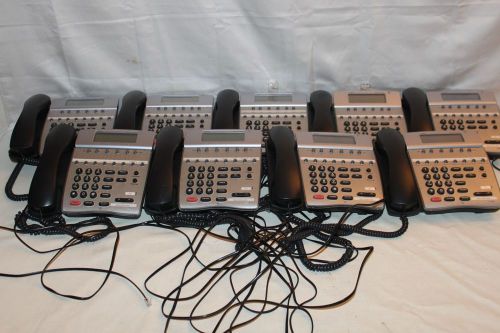 Lot of 9 NEC Dterm 80 Telephones DTH-8D-2 (BK) TEL 780571 Black Tested Warranty