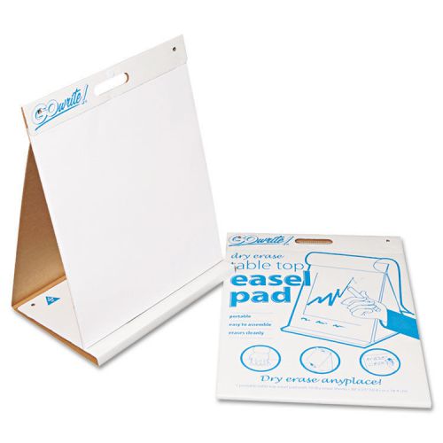 GoWrite! Dry Erase Table Top Easel Pad, 20 x 23, 4 10-Sheet Pads/Carton