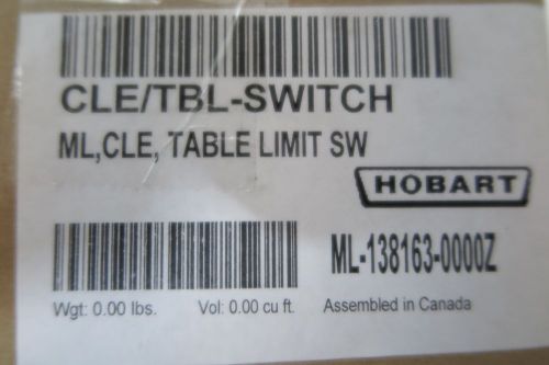 hobart table limit switch cle/tbl-switch assembly ML-138163-0000Z