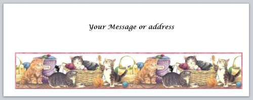 30 Personalized Return Address Labels Cats Buy 3 get 1 free (ct241)
