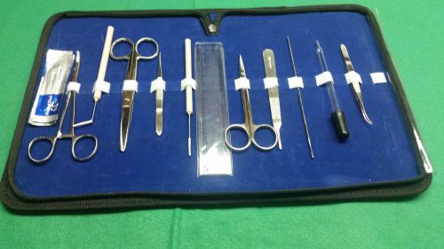 SET OF 21 EA BIOLOGY LAB MEDICAL STUDENT DISSECTING  KIT W/ STERILE SCALPEL #10