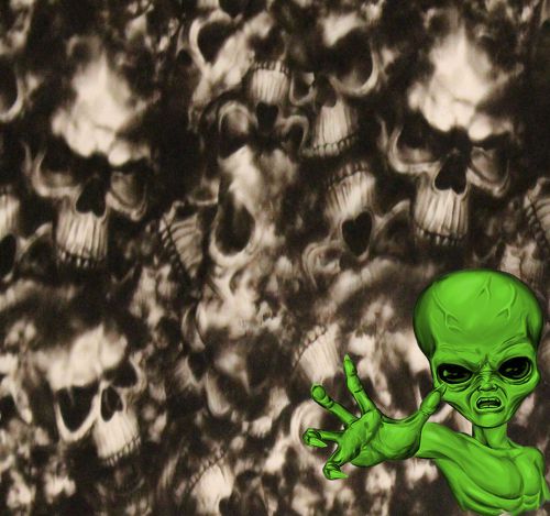 Hydrographics Film Horror Skulls 10sqft Water Transfer Printing Dip