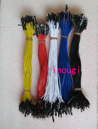 5 colors 2.54mm 1p male to male Dupont Wire 20cm Jumper calbe For Arduino 100pcs