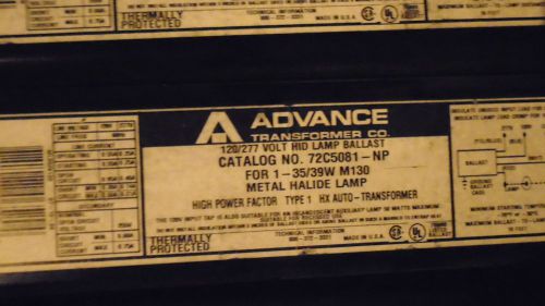 LOT OF 6 ADVANCE TRANSFORMERS 72C5081-NP 35W 39W 120/277V M130 FCAN STYLE NEW