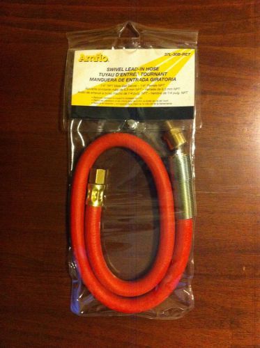 Amflo 37L-30B-RET Swivel Lead-in Air Hose 1/4&#034; NPT Male ball swivel 3/8&#034; x 30&#034;