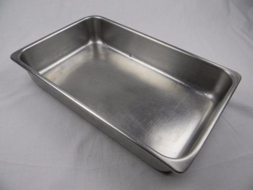 Polar Stainless Steel Type 18-8 Steam Tray Pan Kitchenware Restaurant 12 X 7 X 2