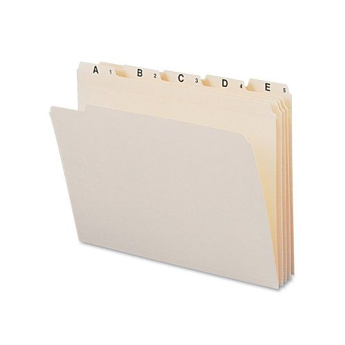 Smead Indexed File Folder Set, Alphabetic (A-Z) Folders, Reinforced 1/5-Cut Tab,