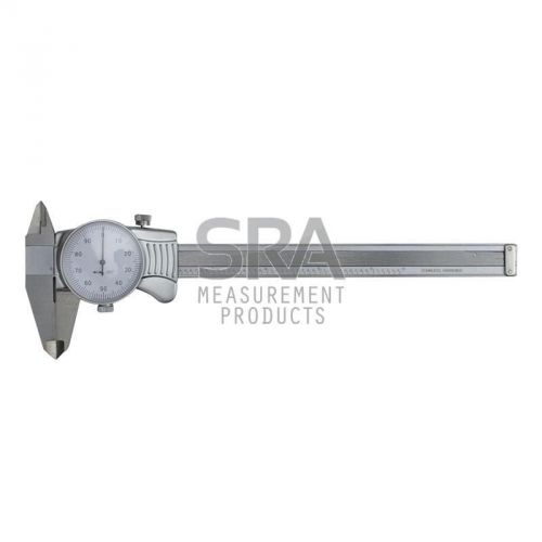 6&#034; inch dial caliper imperial vernier workshop white face accurate machine-dro for sale