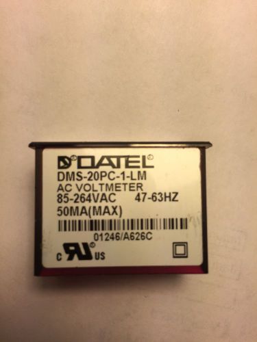 Datel DMS-20PC-1-LM Voltage meter, Red LED w/bezel kit - NEW!!!!