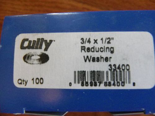 LOT OF 400 - CULLY 33400 REDUCING WASHERS 3/4 x 1/2&#034;