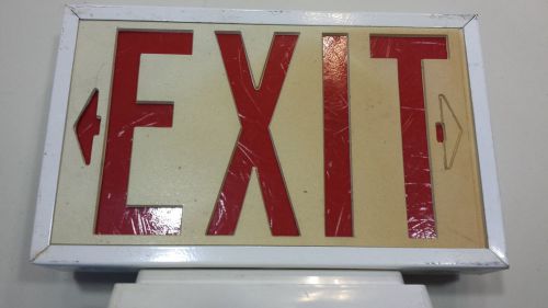 Vintage Light up EXIT SIGN with Stand 12.5” x 8” WORKS!!