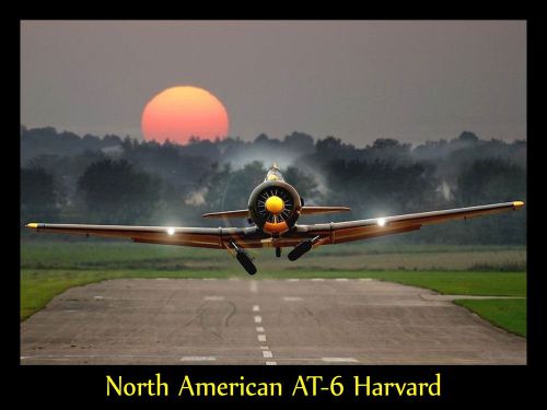 North American AT-6 Harvard Airplane Plane Fighter Jet Metal Sign