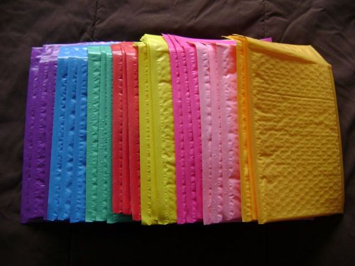 40 Color Pack 10x15 Bubble Mailer Self Seal Envelope Padded Protective Mailer
