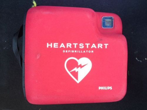 Philips heartstart defib fr2 + aed defibrillator 2 pads and 2 batteries for sale