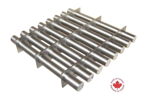 Industrial 12&#034; square magnetic hopper grate with rare earth magnets s12-500n for sale