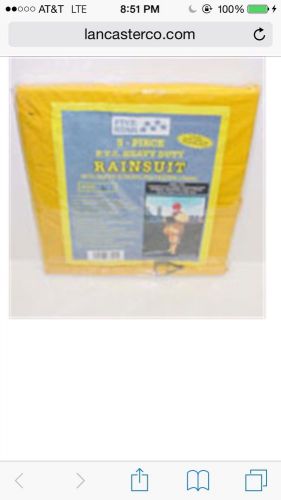 3 piece pvc rainsuit XX Large 3 complete rainsuits for $50.00