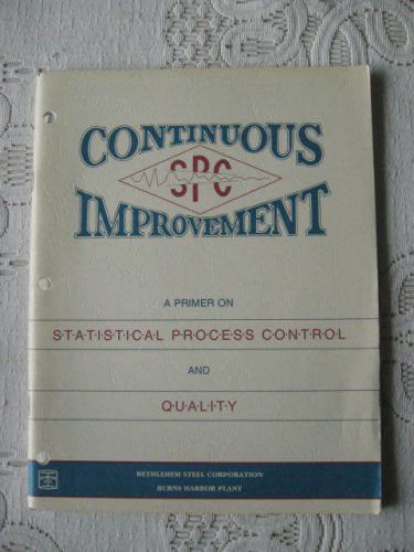 Book &#034; steelmaling  statistical process control&#039;&#039; for sale