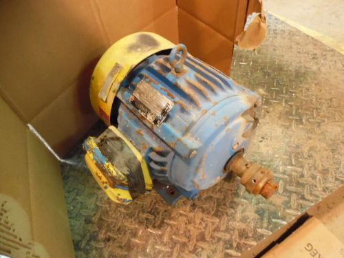 US 7.5 HP ELECTRIC MOTOR, FR 213T, RPM 1745, V 230/460, #4241009, USED