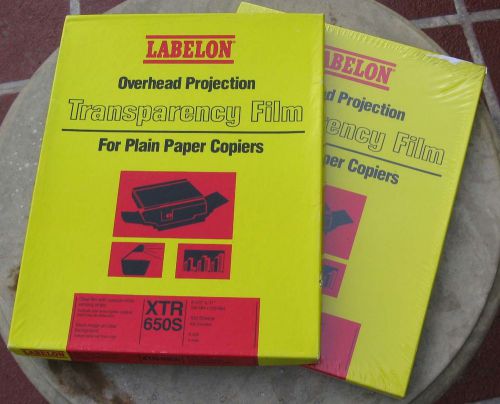 LABELON XRT-650 TRANSPARENCY FILM for PLAIN PAPER COPIERS 2 Boxes
