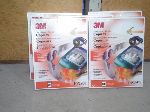 3M PP2950 Transparency Film for High Temp Laser Copiers, Letter, Clear, 100/box