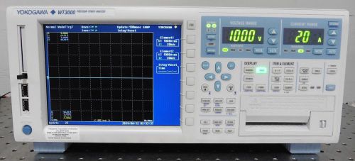 C117041 Yokogawa WT3000 /B5/C12/C7/C5 Precision Power Analyzer w/ (2) 1000V-30A