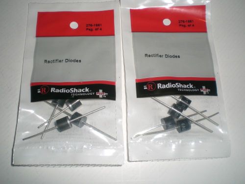 6 AMPS RECTIFIER DIODES LOT OF 2 PACKS ( 8 DIODES )