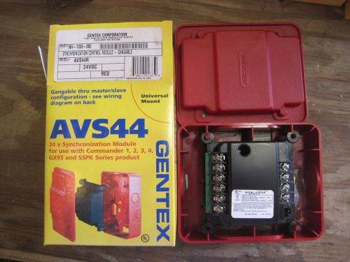 Gentex AVS44R Gangable Synchronization Control Module Fire Safety Device NIB JS