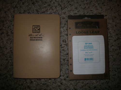 Rite in the Rain all weather field binder with paper. Complete set!