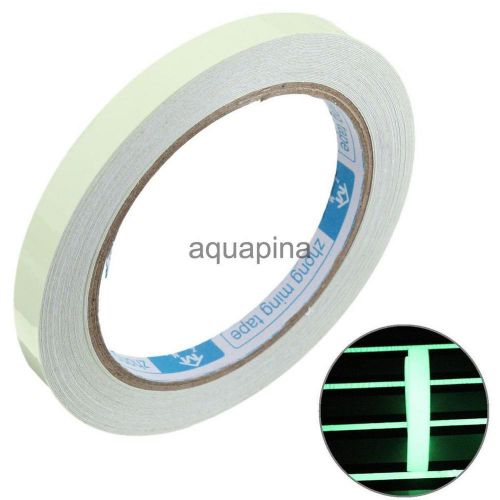 Roll of 5m glow in the dark self adhesive sticker dark tape safety maker 1cm for sale