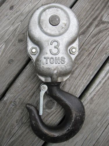 CROSBY D3B 3 TON Chain Block W/Safety-1/4&#034; Chain-NOS