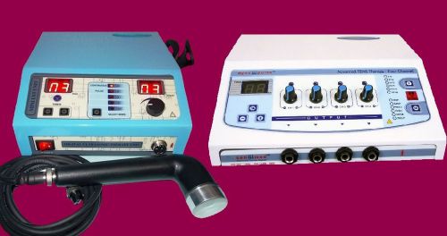 Combo Offer 2 machine in one Ultrasound 1 mhz &amp; Electrotherapy 4 channel UEYR874