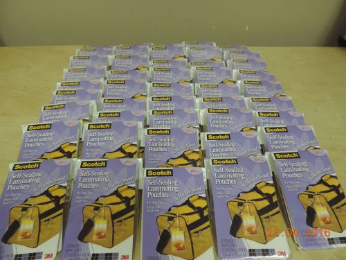 Lot x45 Scotch 3M Self-Sealing Laminating Pouches for Bag Tags - LS853-5G - NEW