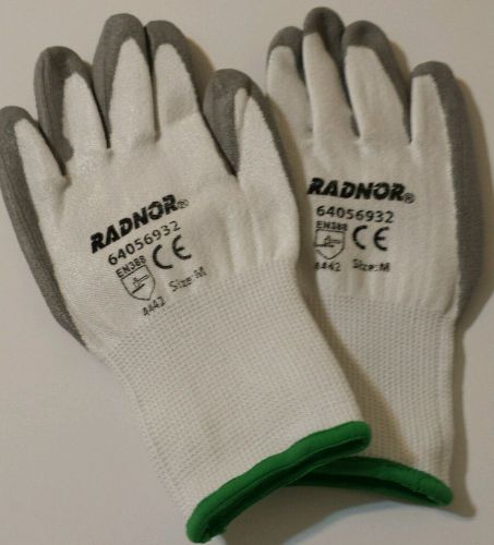 Radnor medium (size 8) white 13 gauge hppe (level 2) cut resistant gloves (12pk) for sale
