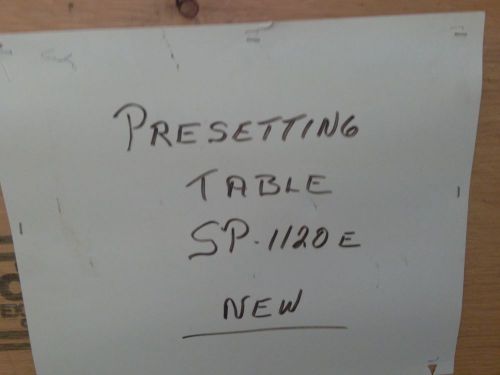 Bobst SP 1120 Presetting Table (Makeready Table)