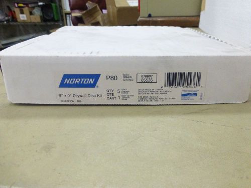 Norton P80 9&#034; X 0&#034; Drywall Disc Kit
